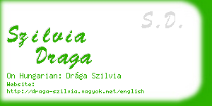 szilvia draga business card